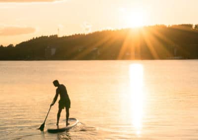 Klopeinersee_stand-up-paddling-sonnenuntergang