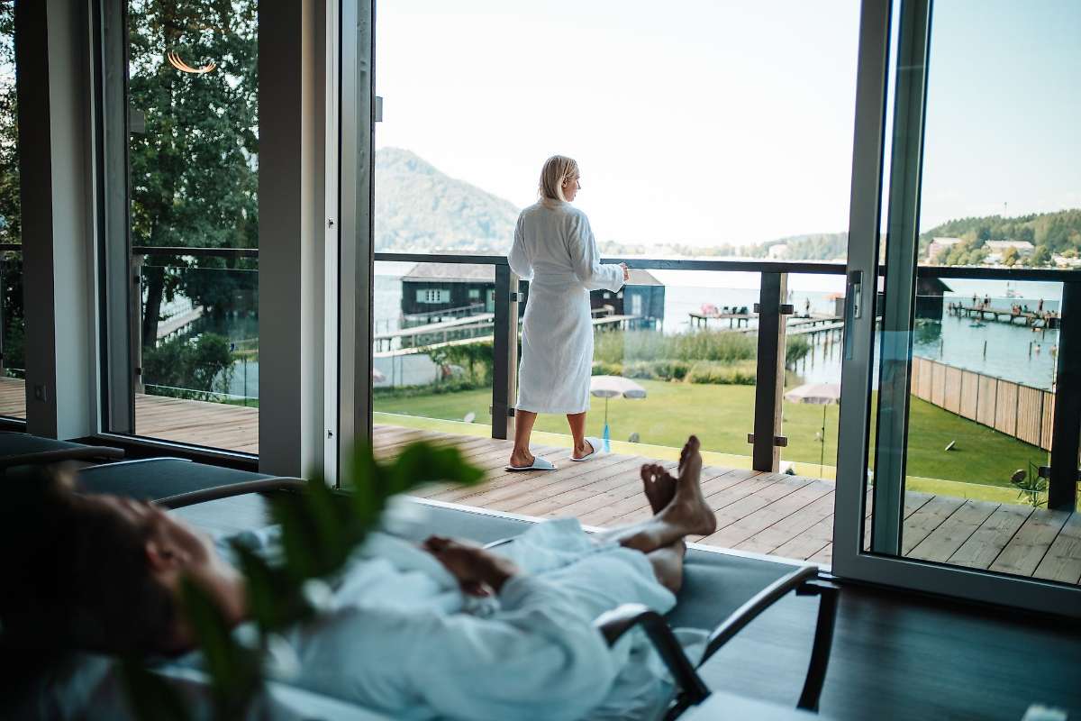 Genießen Sie bei einem Aufenthalt in unseren Ferienwohnungen einen Wellnesstag im Badehaus direkt am Klopeiner See