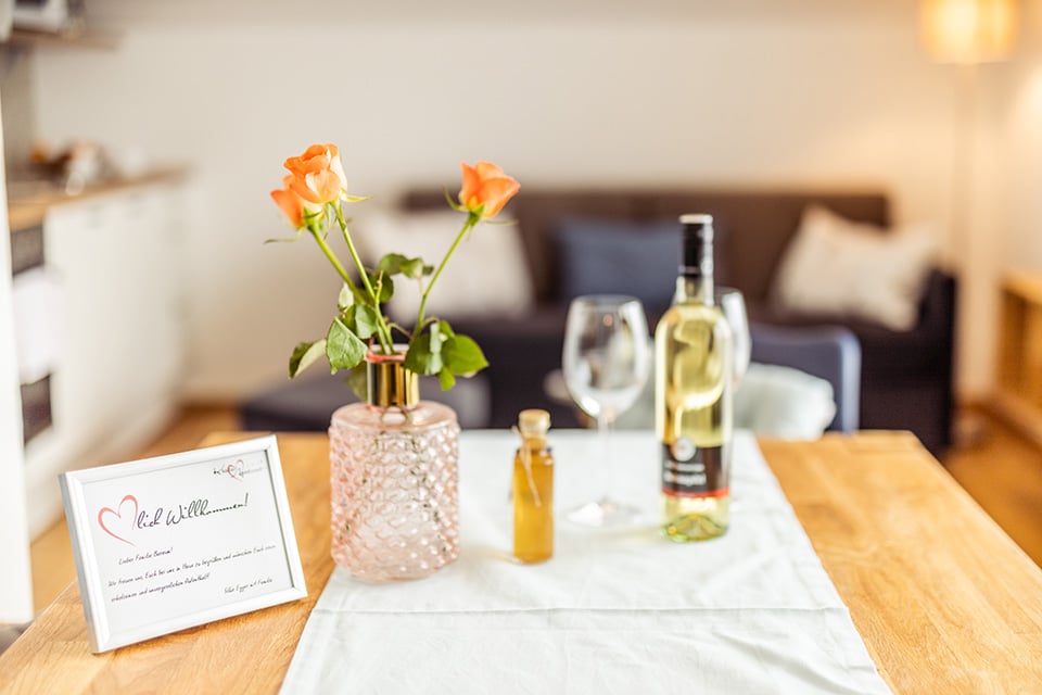 Ferienwohnung am Turnersee Detailfoto Gastgeschenke